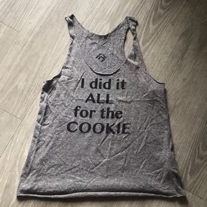 NEW. AC X BB “I DID IT ALL FOR THE COOKIE” Tank
